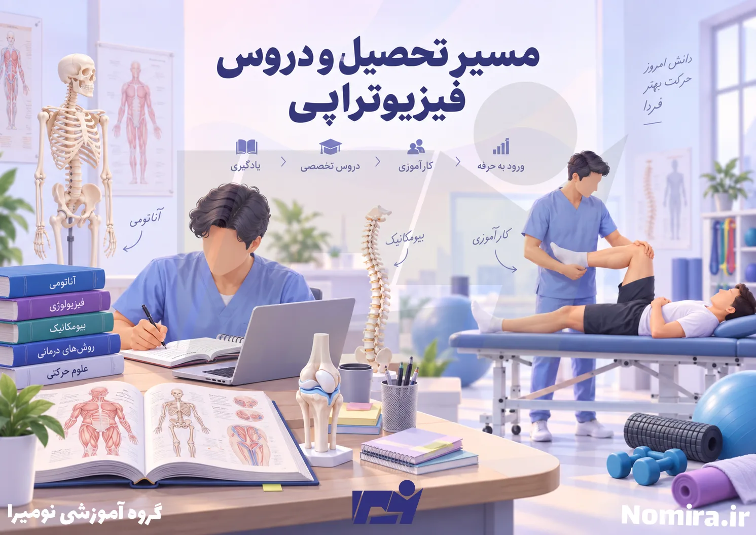 مسیر تحصیل و دروس رشته فیزیوتراپی