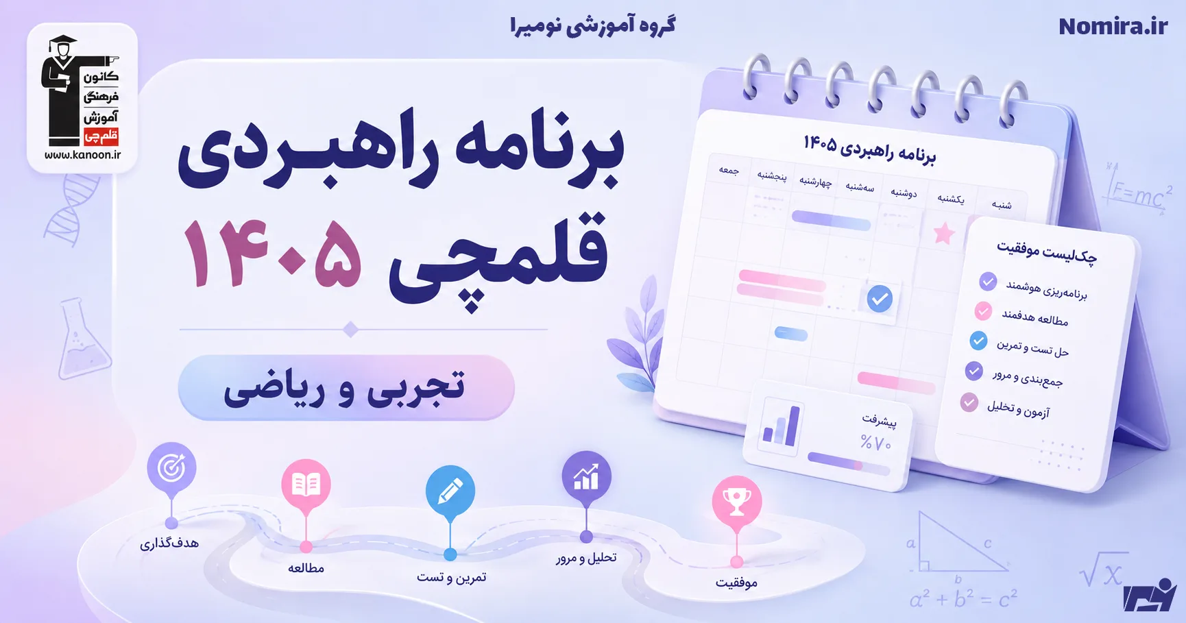 برنامه راهبردی قلمچی ۱۴۰۵؛ تجربی و ریاضی